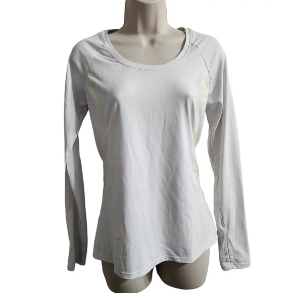 FABLETICS Long Sleeve Workout Top White Yellow Size XS - Picture 1 of 9